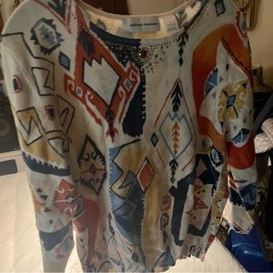 Women tops. Size Large 3/4 sleeves. Like new. Not worn but a couple times.